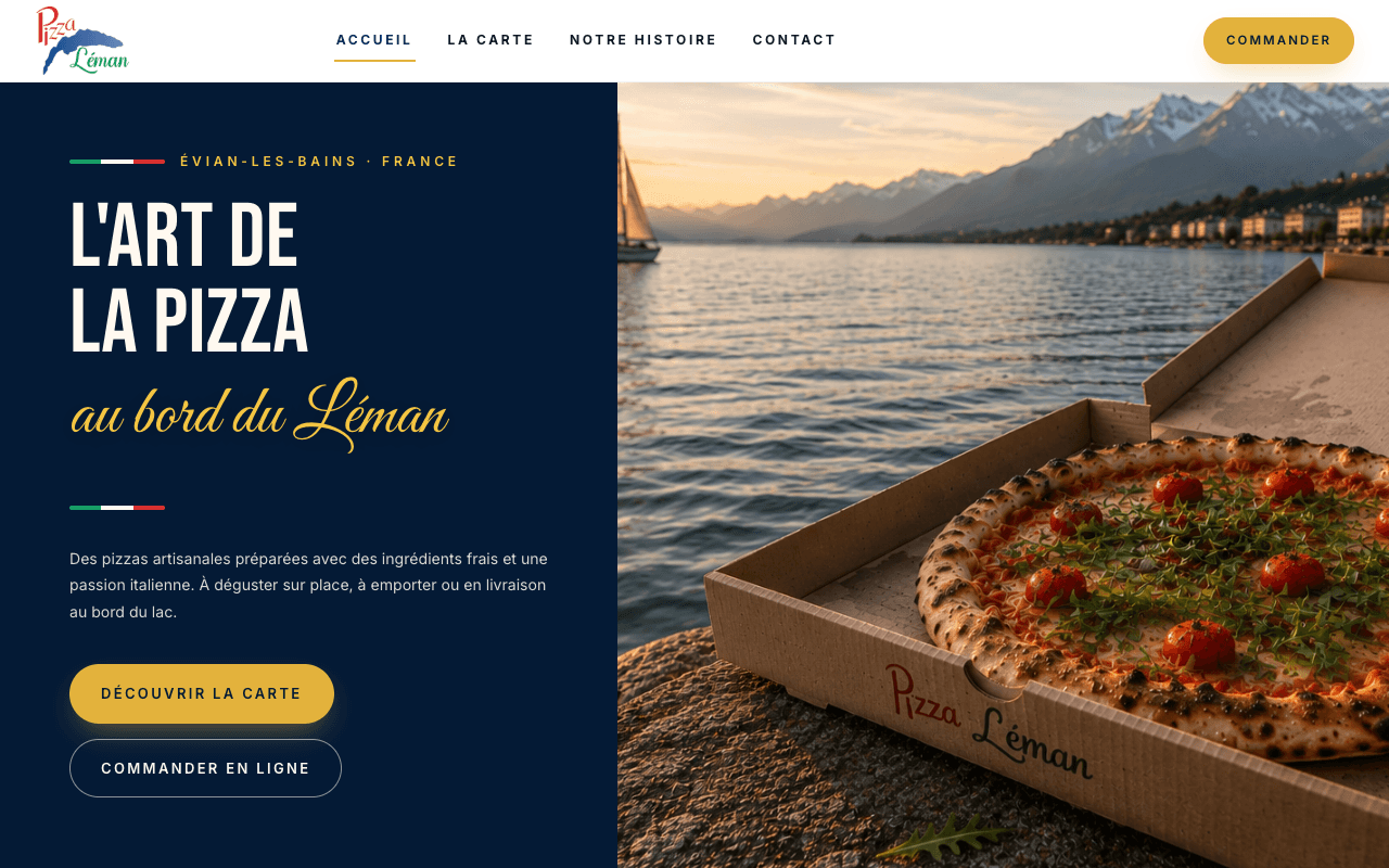 Capture d'écran de Pizza Léman